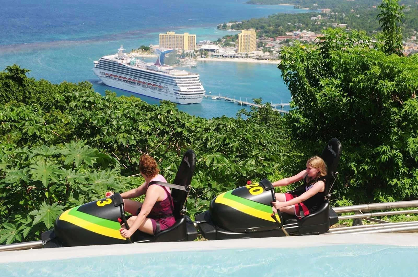 Mystic Mountain bobsled ride in Ocho Rios